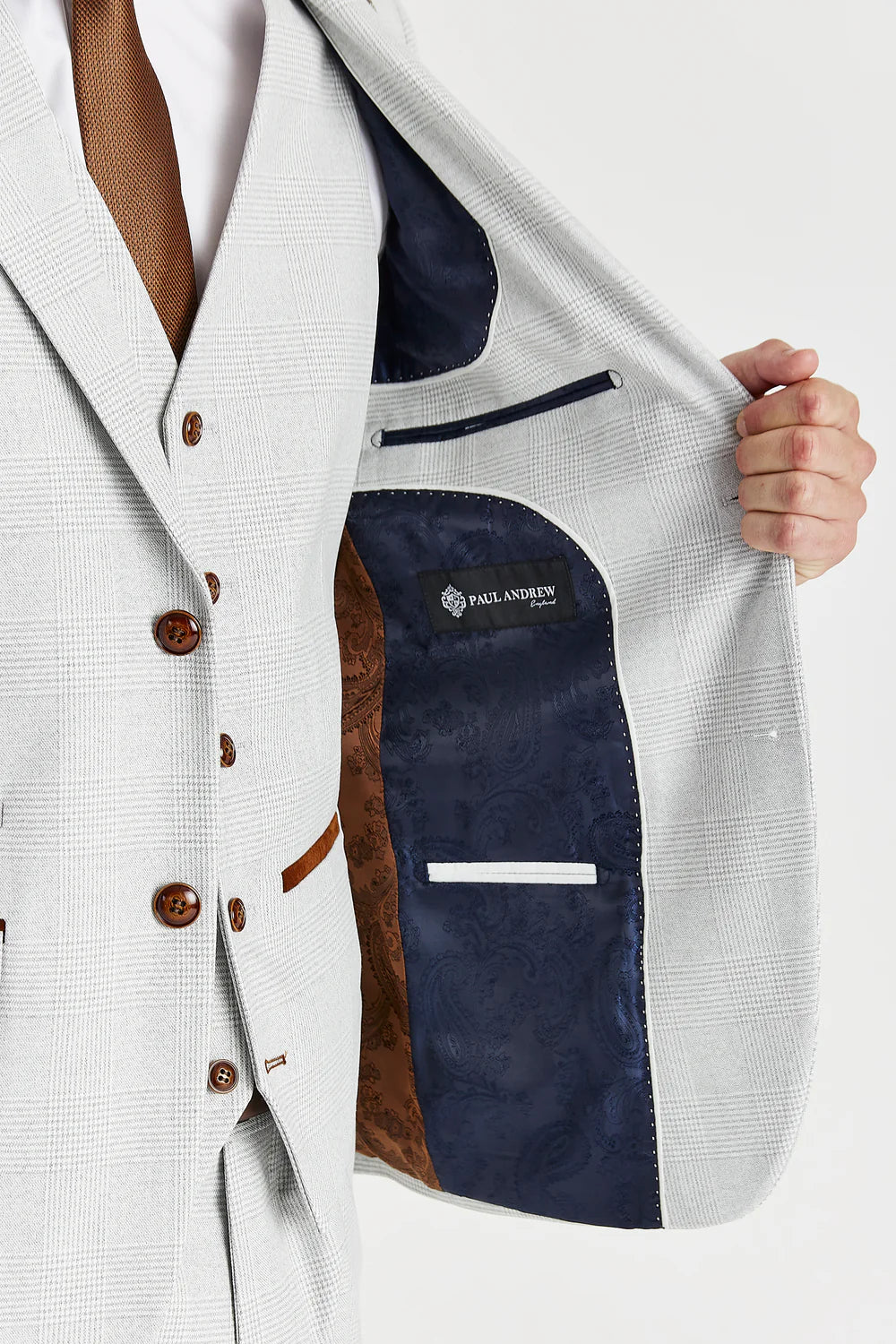 Mark Stone Check Three Piece Suit