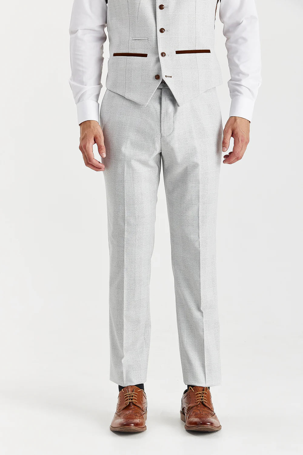 Mark Stone Check Three Piece Suit