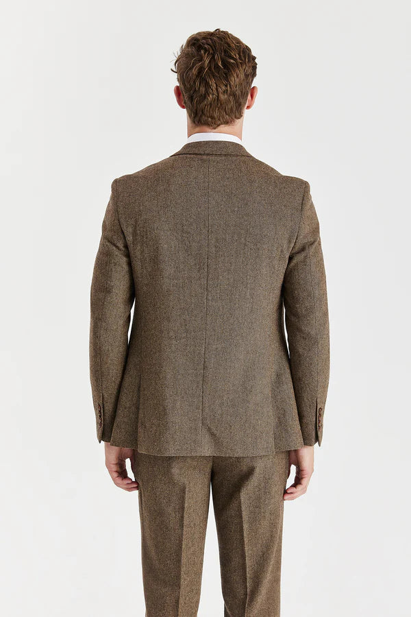 Paul Andrews - Oscar Brown Tweed Three Piece Suit