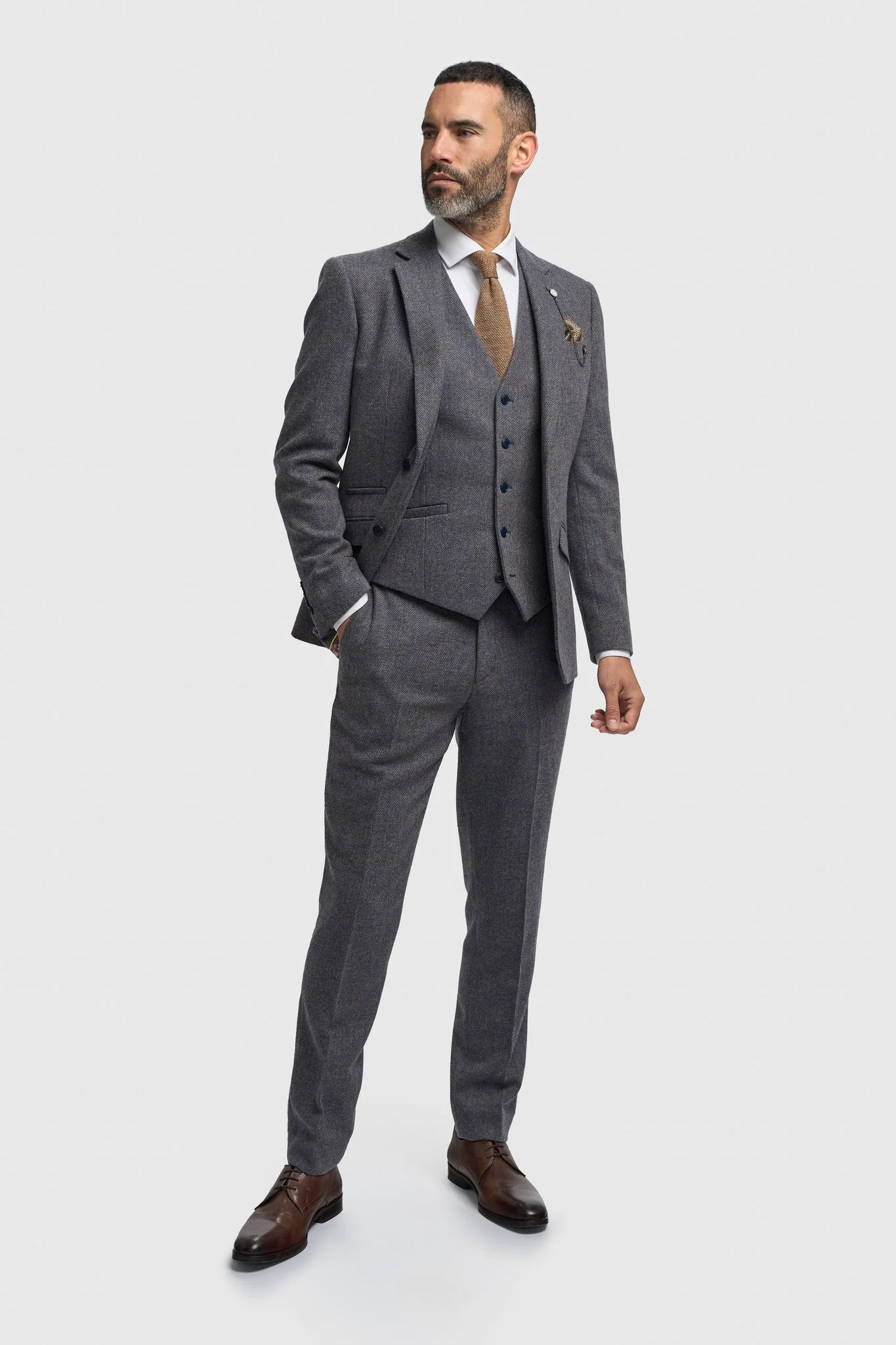 House of Cavani - Thomas Savoy Tweed Three Piece Suit