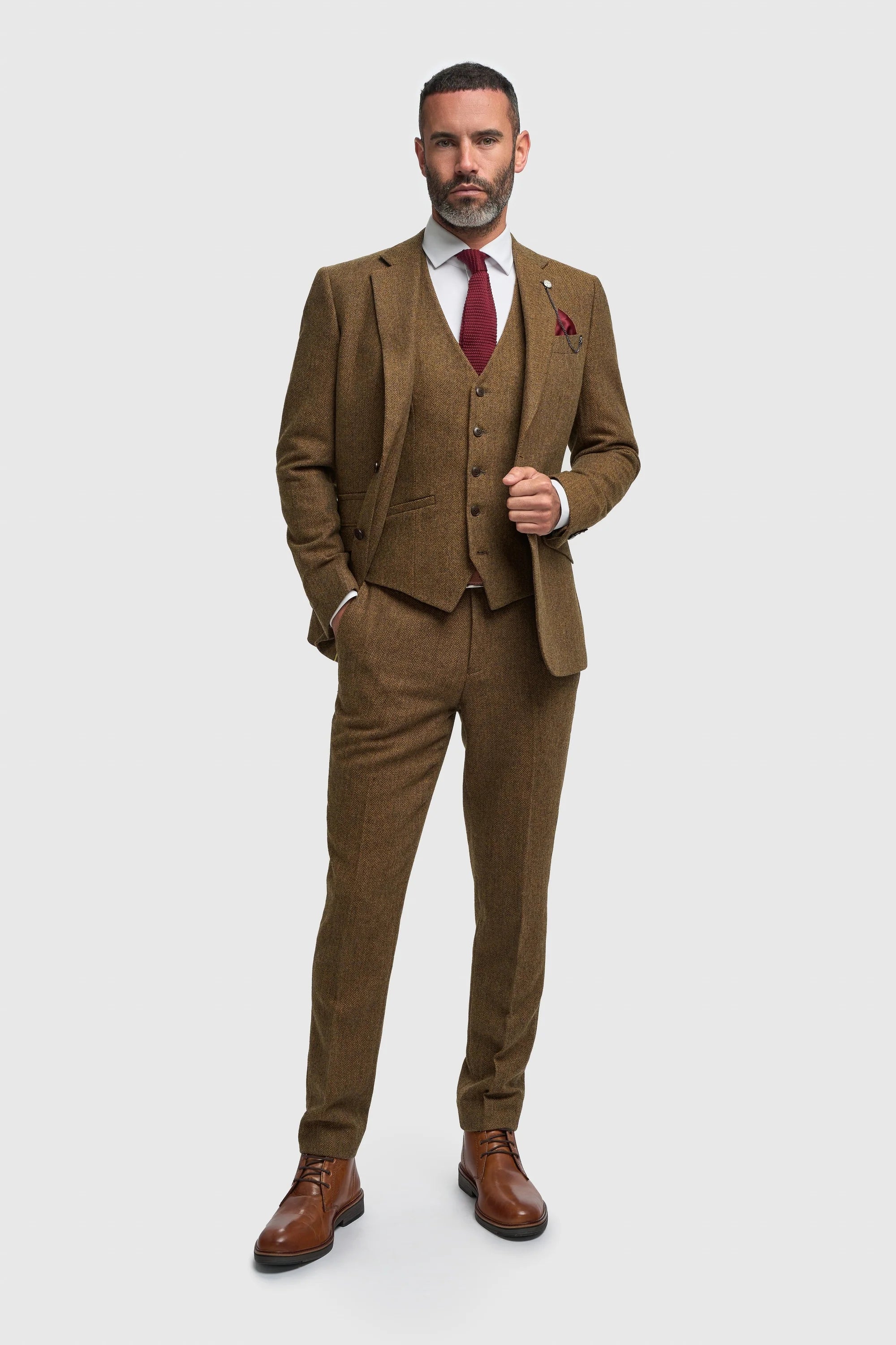 House of Cavani - Thomas Brown Tweed Three Piece Suit