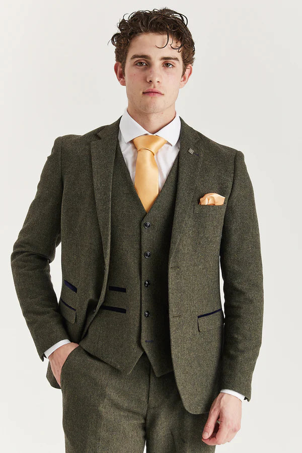 Paul Andrews - Oscar Green Tweed Three Piece Suit