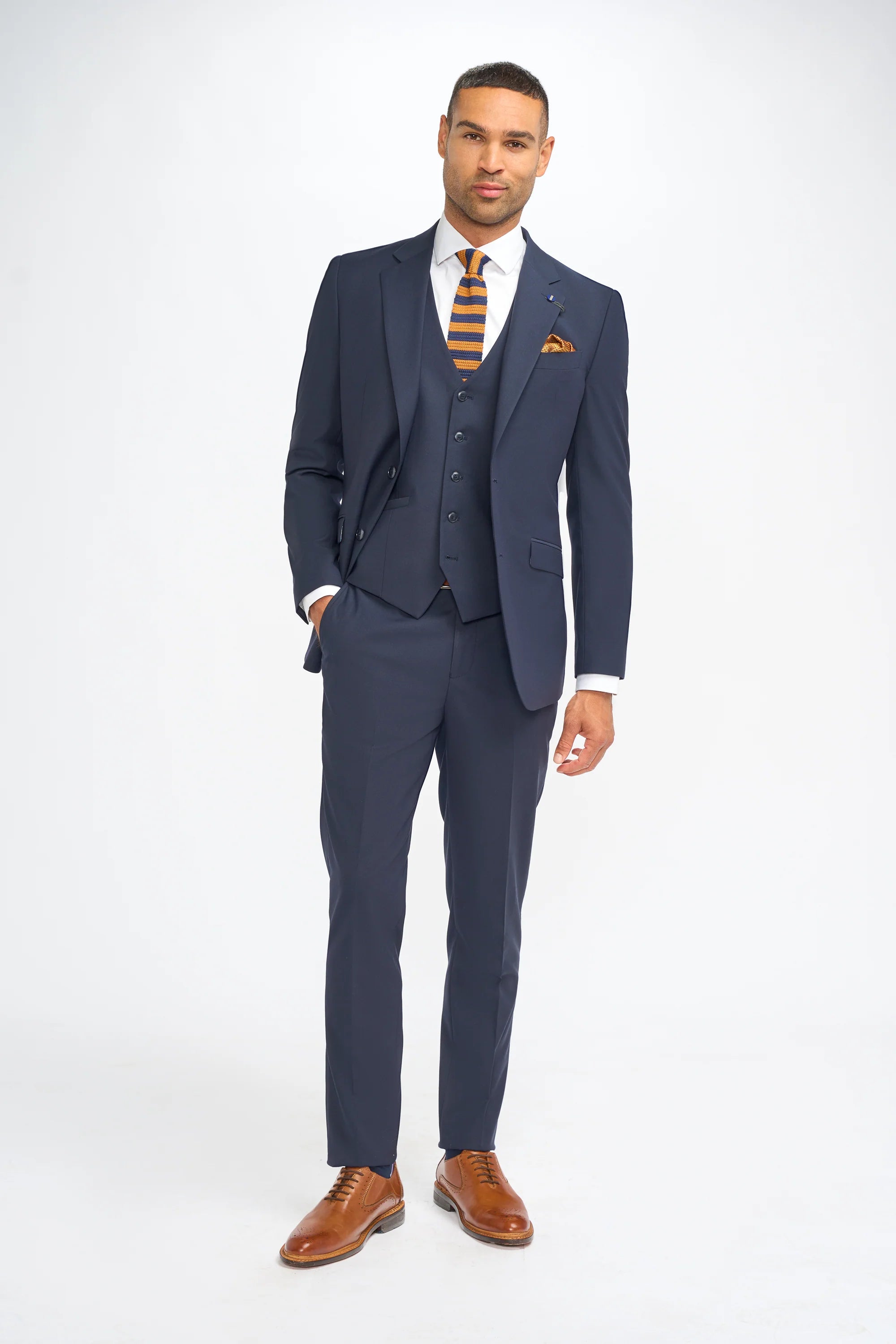 House of Cavani - Malibu Navy Three Piece Suit