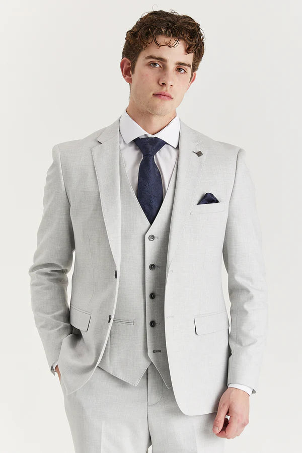 Paul Andrews - Belmont Silver Men's Three Piece Suit