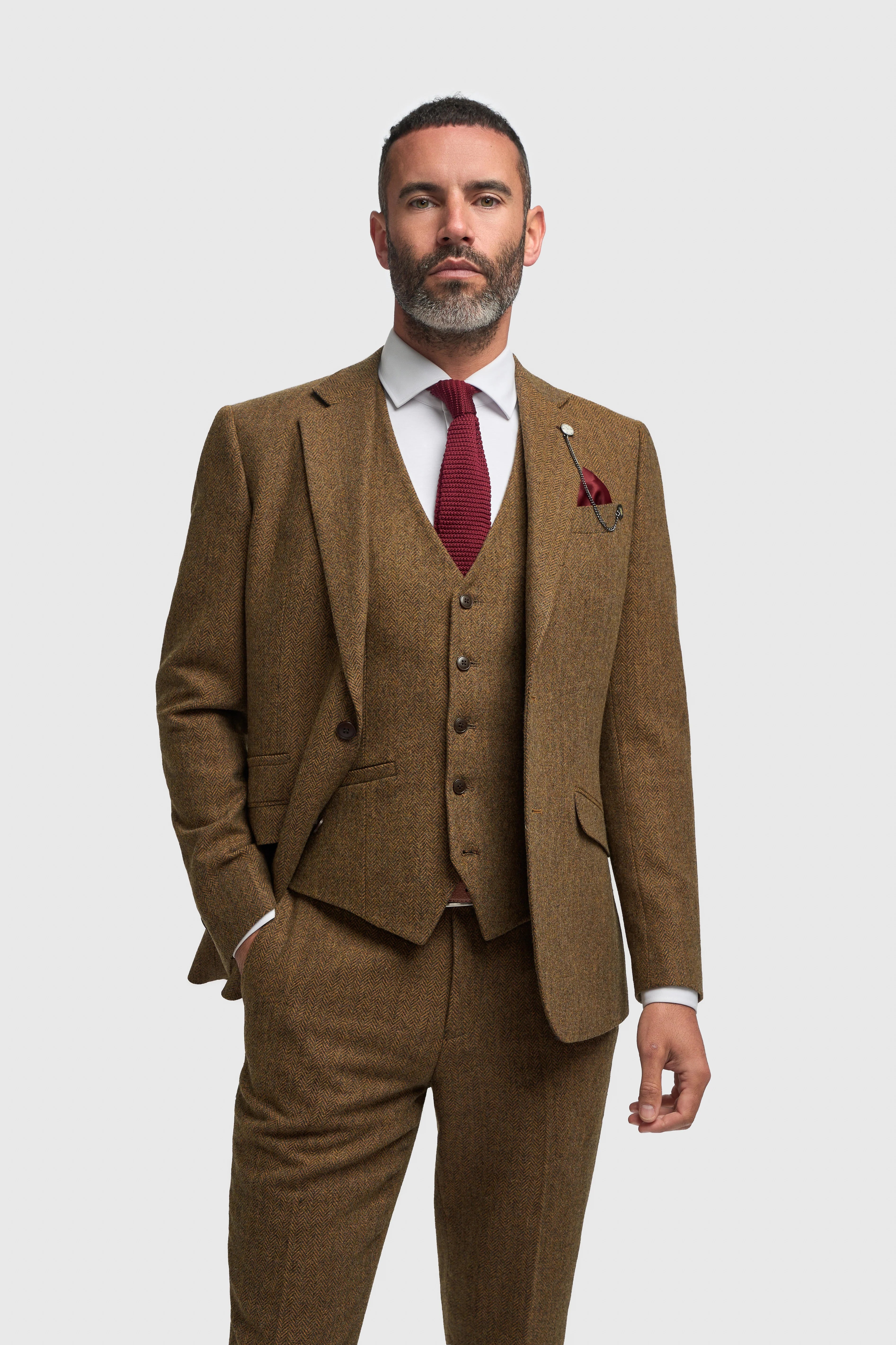 House of Cavani - Thomas Brown Tweed Three Piece Suit