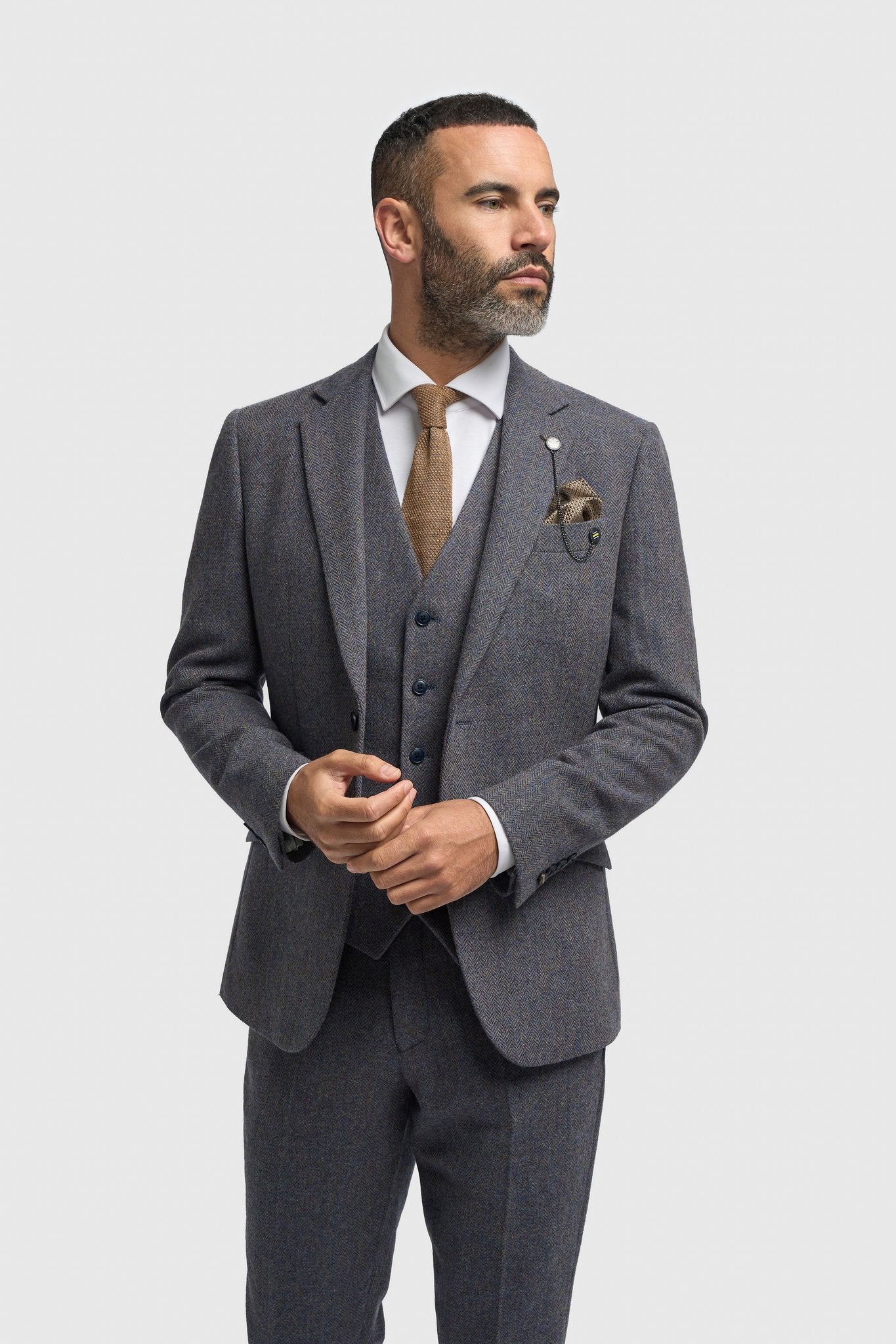 House of Cavani - Thomas Savoy Tweed Three Piece Suit