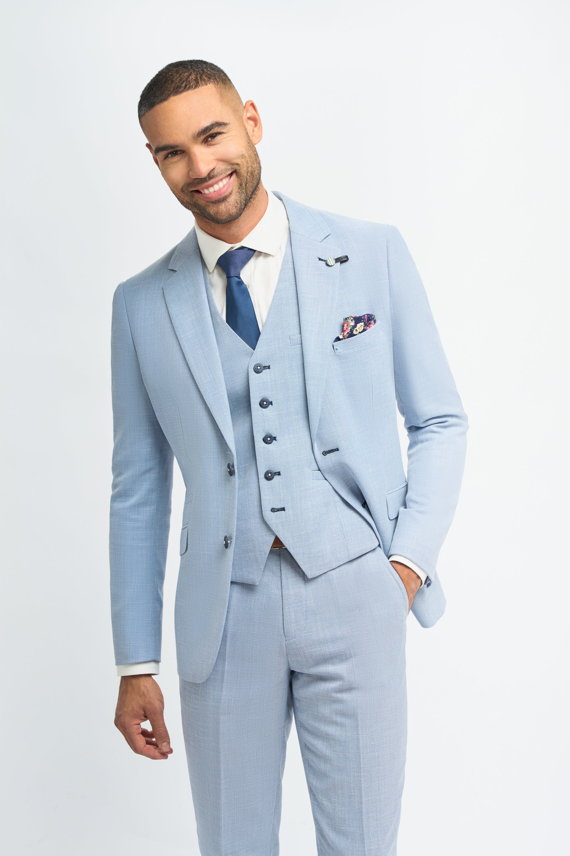 House of Cavani - Miami Sky Three Piece Suit