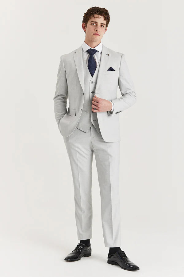 Paul Andrews - Belmont Silver Men's Three Piece Suit