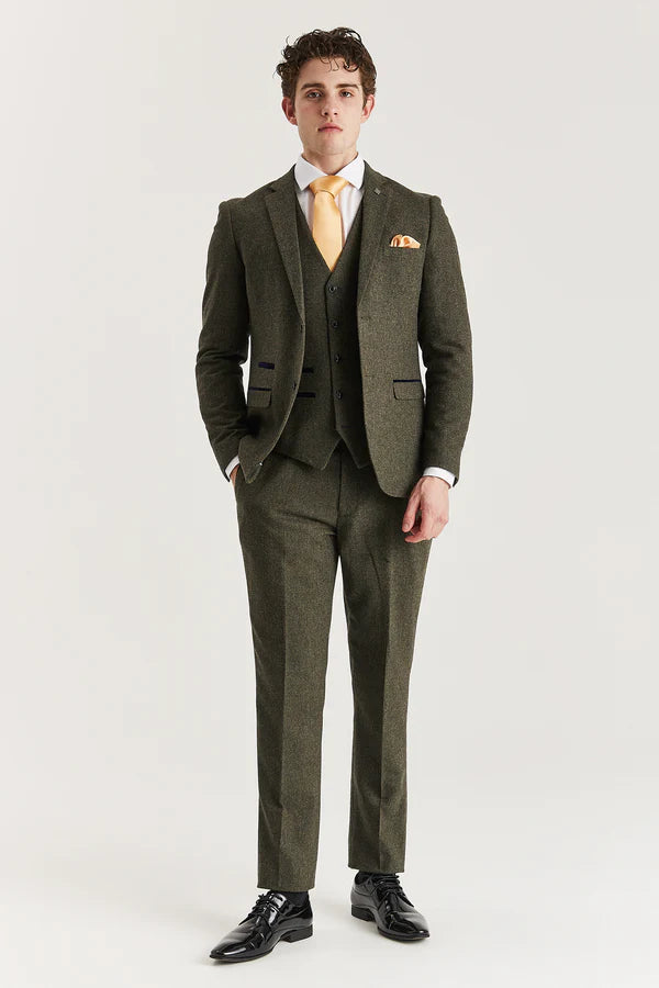 Paul Andrews - Oscar Green Tweed Three Piece Suit