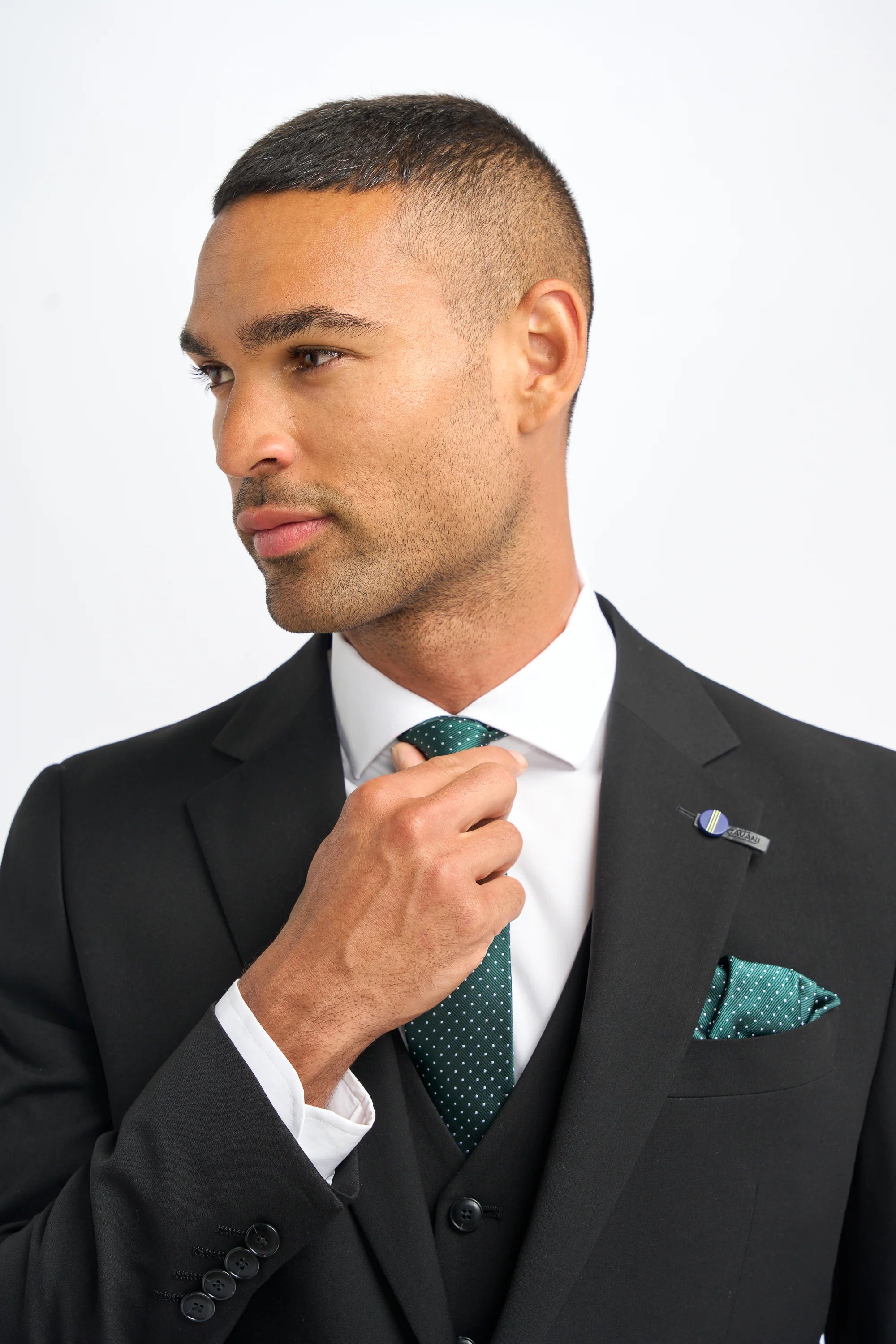 House of Cavani - Malibu Black Three Piece Suit