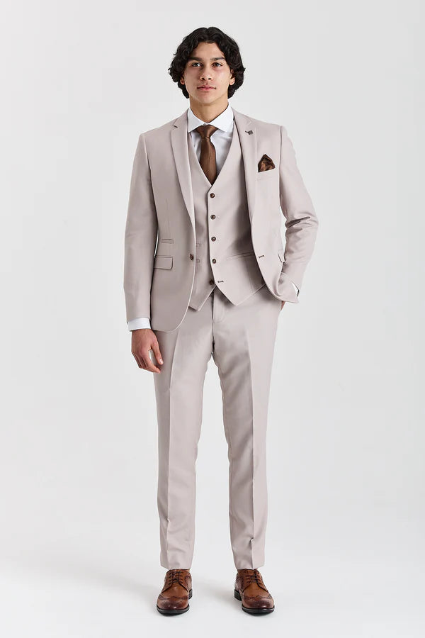 Paul Andrews - Mayfair Stone Textured Three Piece Suit