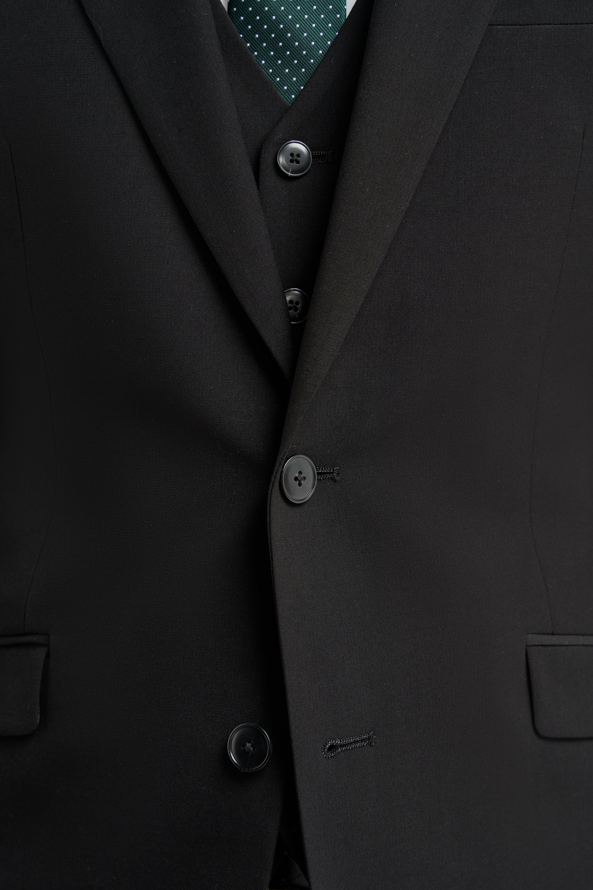 House of Cavani - Malibu Black Three Piece Suit
