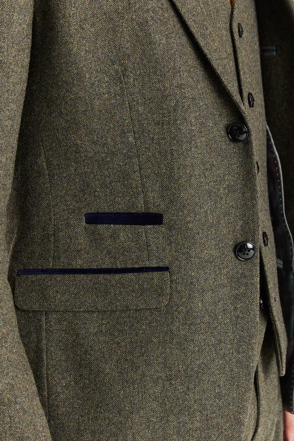 Paul Andrews - Oscar Green Tweed Three Piece Suit