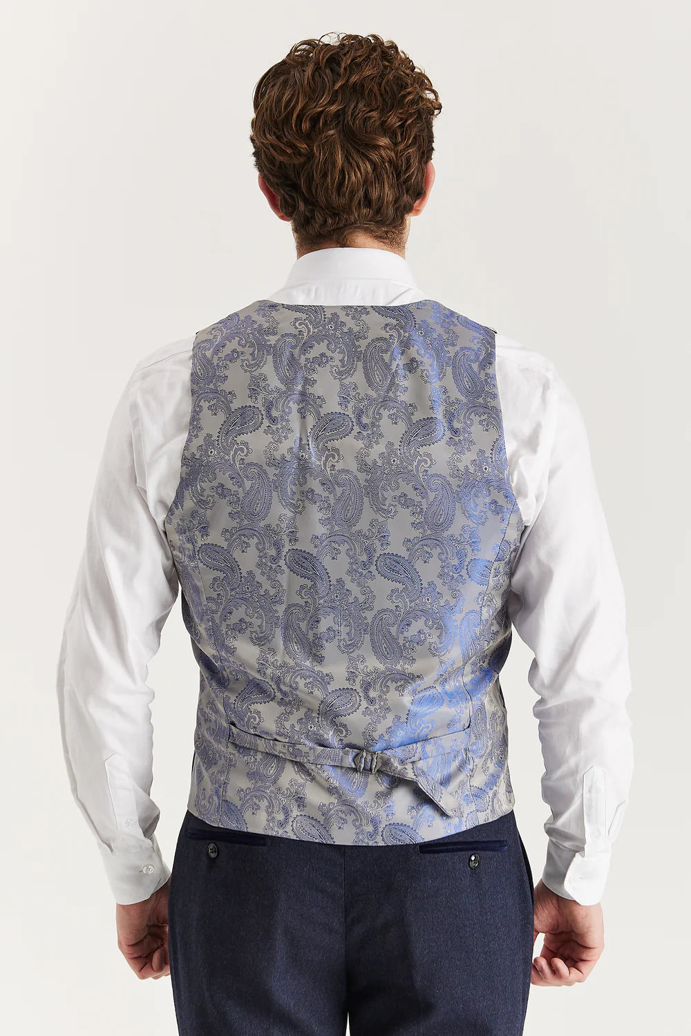 Oscar Navy Tweed Three Piece Suit