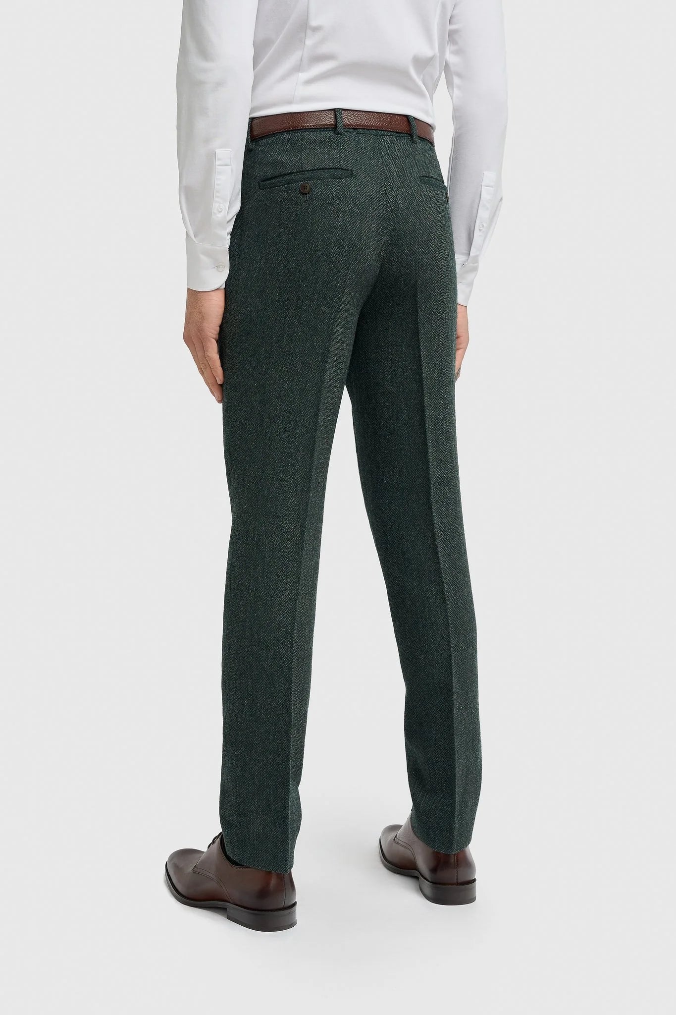 House of Cavani - Thomas Lush Olive Tweed Three Piece Suit