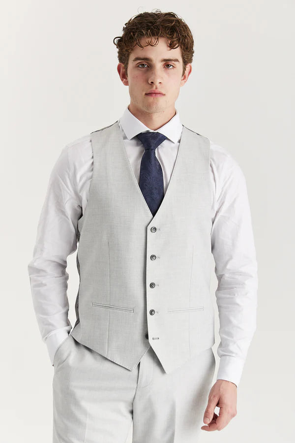 Paul Andrews - Belmont Silver Men's Three Piece Suit