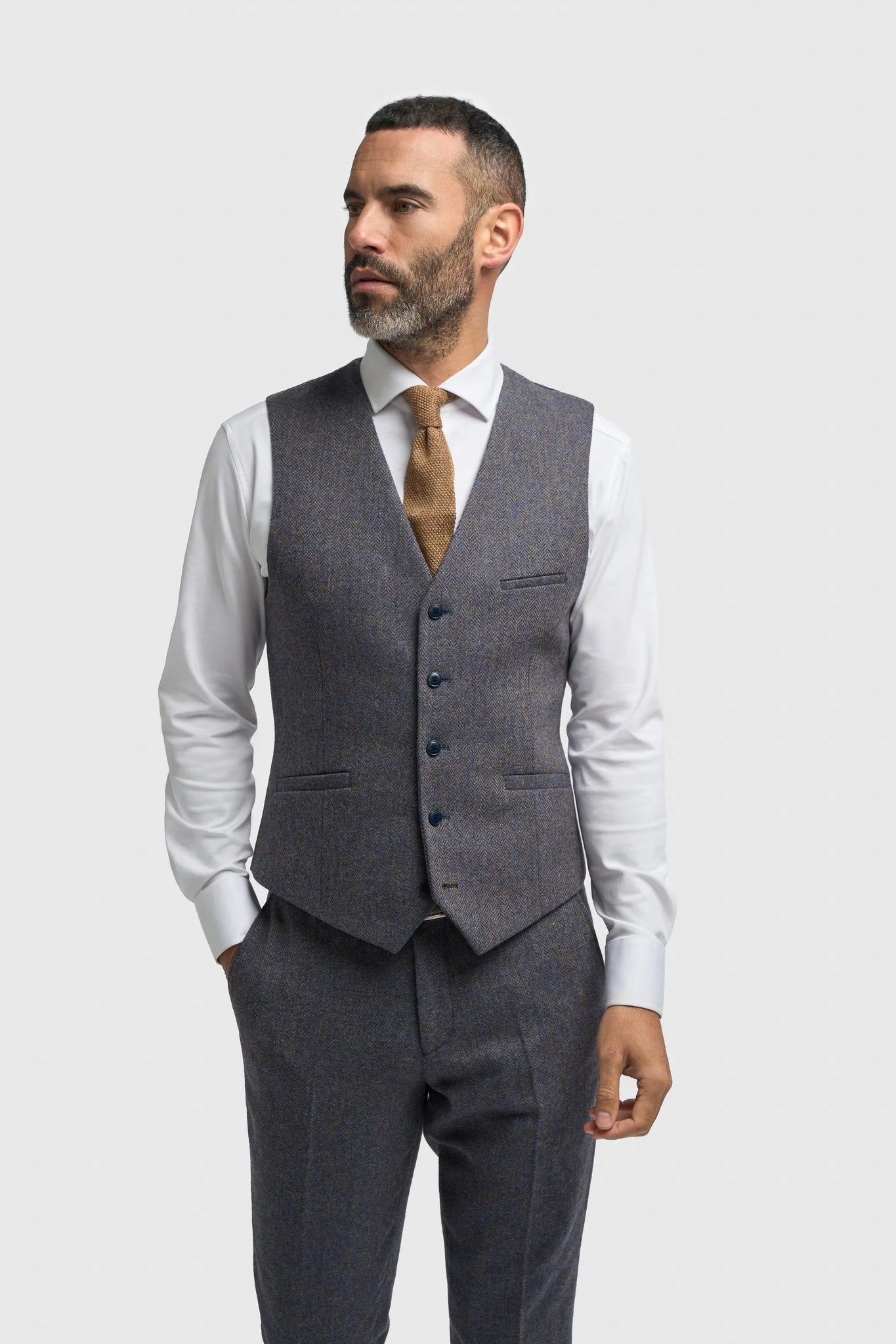 House of Cavani - Thomas Savoy Tweed Three Piece Suit