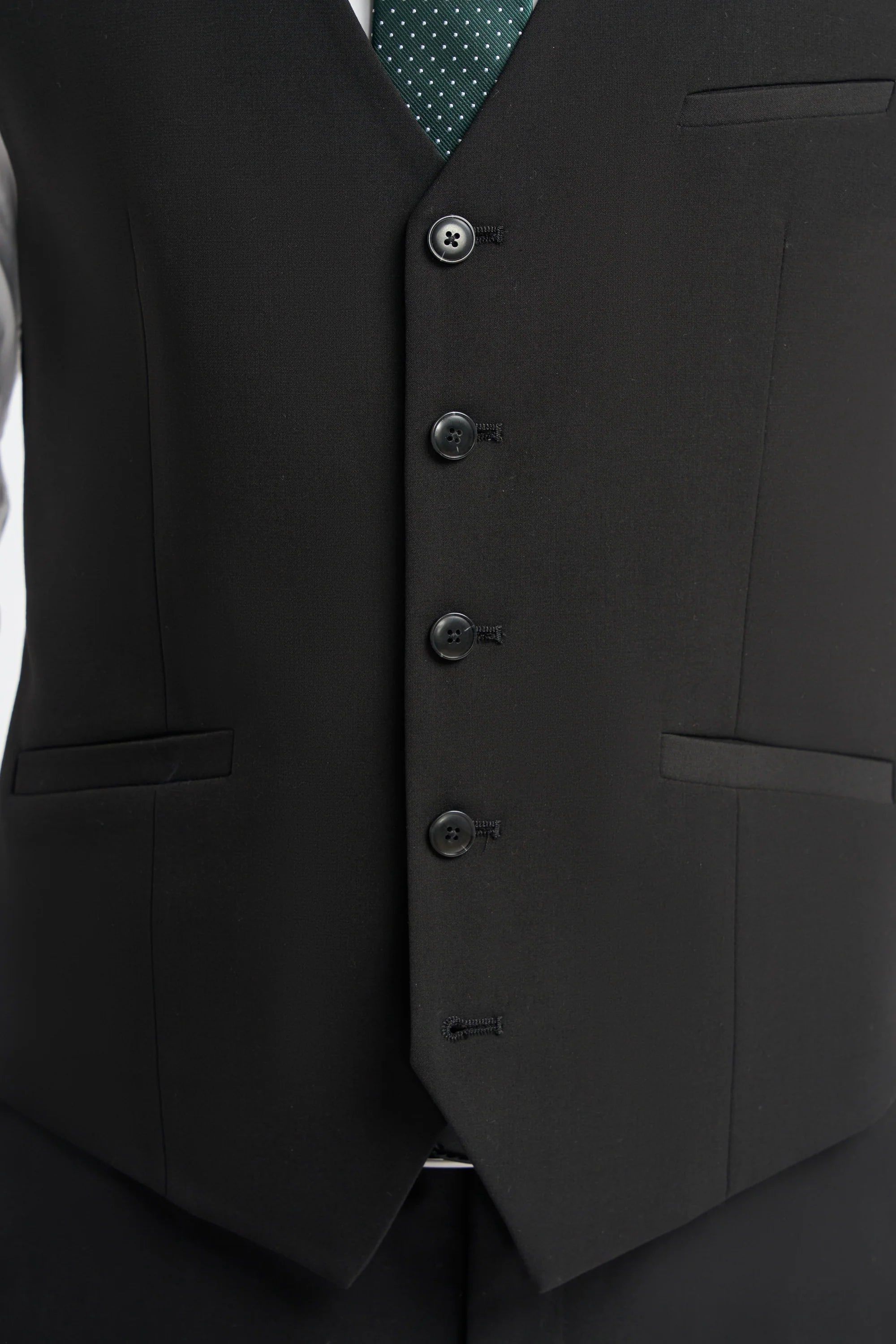 House of Cavani - Malibu Black Three Piece Suit